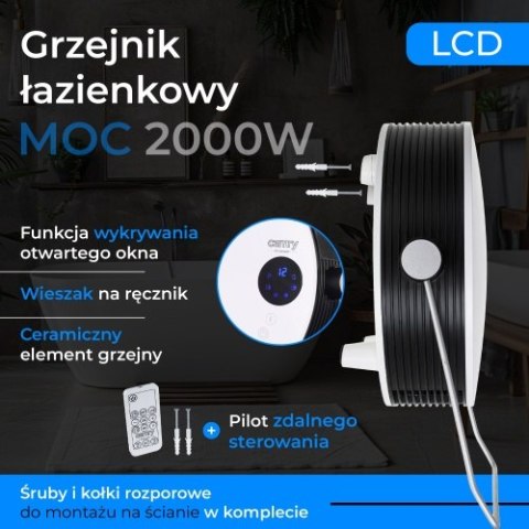 Camry Grzejnik łazienkowy z LCD
