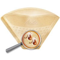 Papierowe filtry do kawy rozmiar 4 1x4 80 sztuk Melitta Gourment Premium