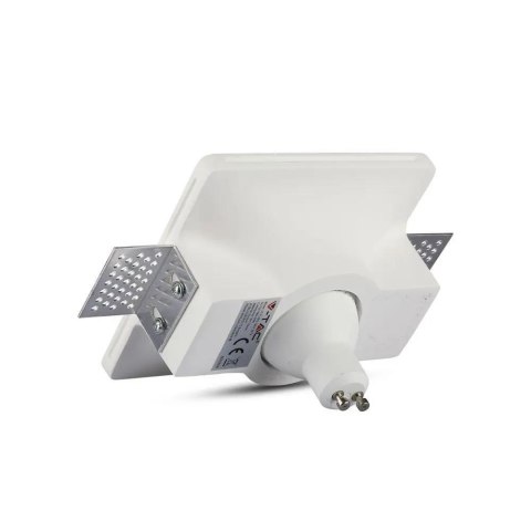 Oczko V-TAC GIPS GU10 Wpuszczane Okrągłe 120x120 Białe VT-714 Oczko V-TAC GIPS GU10 Wpuszczane Okrągłe 120x120 Białe VT-714