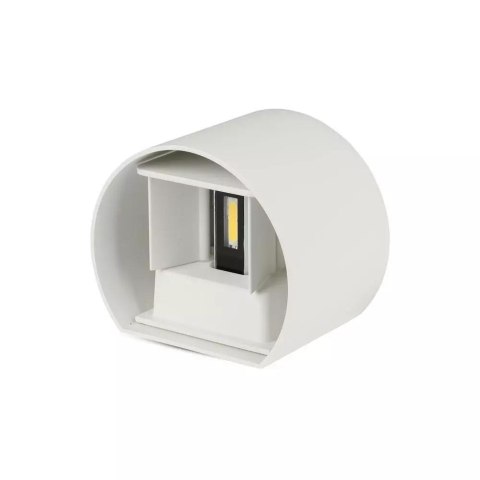 Oprawa Ścienna 6W V-TAC Góra Dół Regulowana Biały Okrągły IP65 Bridgelux VT-756-W 3000K 700lm