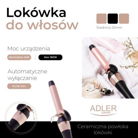 Adler Lokówka - 25mm - regulacja temp.