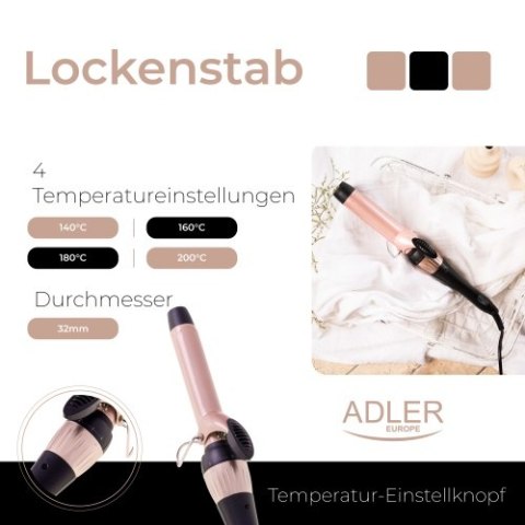 Adler Lokówka - 32mm - regulacja temp.