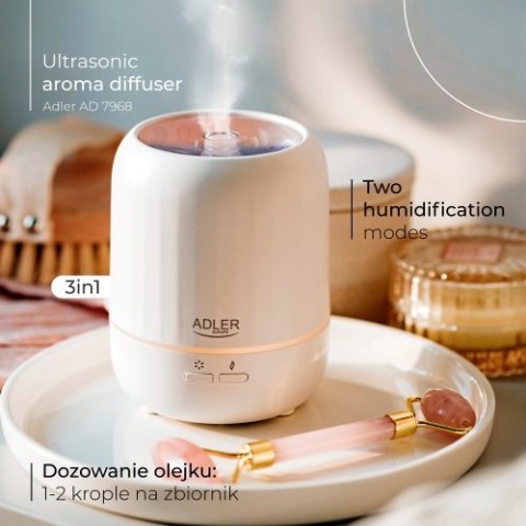 Adler Ultradźwiękowy dyfuzor zapachowy USB 3w1
