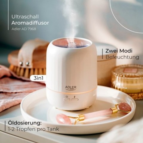 Adler Ultradźwiękowy dyfuzor zapachowy USB 3w1