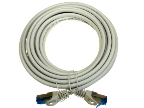 Kabel patchcord SFTP6A linka Cu 5,0m szary Kabel patchcord SFTP6A linka Cu 5,0m szary