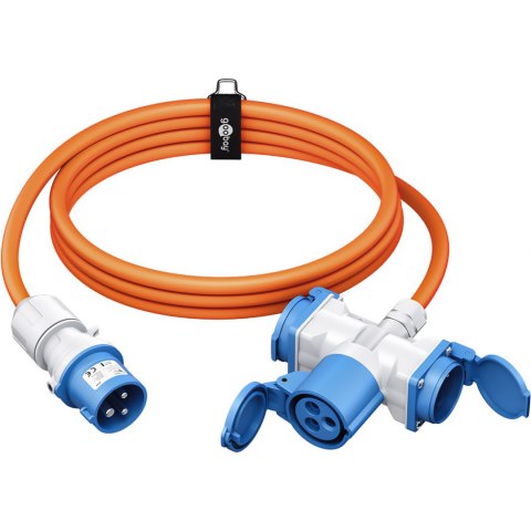 Adapter kabel CEE na CEE 16A i 2 Schuko 1,5m Adapter kabel CEE na CEE 16A i 2 Schuko 1,5m