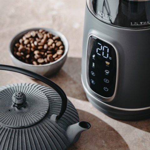 Adler Czajnik elektryczny szklany LED z regulacją temperatury 1,7L