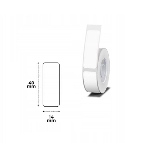 Etykiety seria B Niimbot 14x40 mm 150 szt. biały Etykiety seria B Niimbot 14x40 mm 150 szt. biały