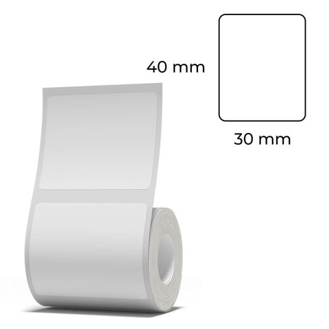 Etykiety seria B Niimbot 40x30 mm 230 szt. transp Etykiety seria B Niimbot 40x30 mm 230 szt. transp
