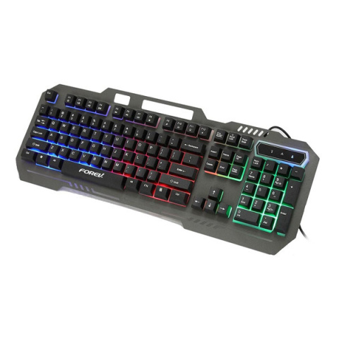 Klawiatura gamingowa Forev czarna podświetlana RGB FV-Q307