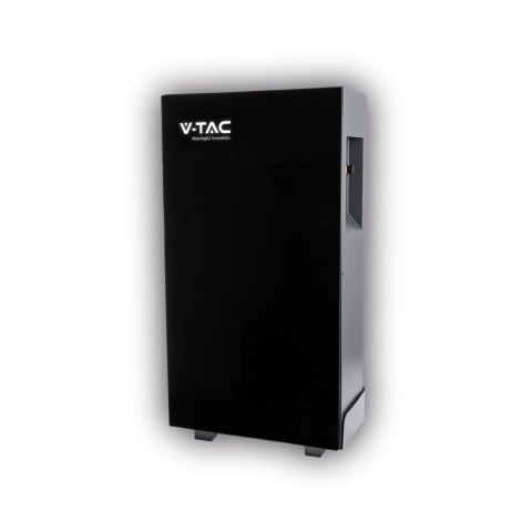 Magazyn Bank Energii V-TAC Czarny Szklany Front 10.24kWh 200Ah/51.2V 10240Wh LiFePO4 BMS VT-10240B 10 Lat Gwarancji