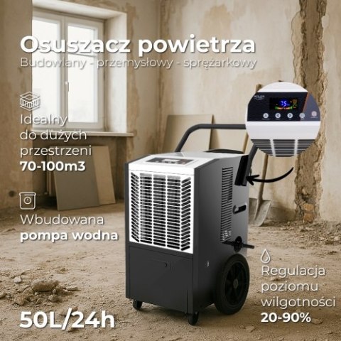 Adler Osuszacz powietrza budowlany - przemysłowy - sprężarkowy 50L/24h