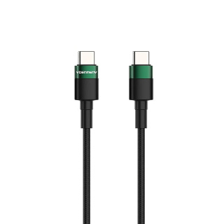 Kabel Typ-C - Typ-C 3.6A 100W 2m czarny Denmen D62