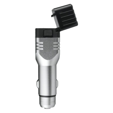 Ładowarka samochodowa USB z latarką aku DPM