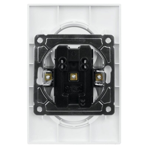 OVAL Gniazdo 2 białe ramka plastikowa Electromalt OVAL Gniazdo 2 białe ramka plastikowa Electromalt