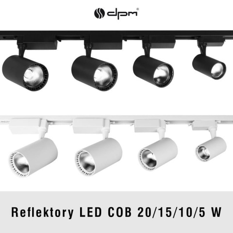 Reflektor szynowy 5W 497lm 4100 K czarny X-LINE