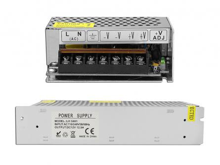 Zasilacz modułowy LED 12V 150W 12,5A Lexton Zasilacz modułowy LED 12V 150W 12,5A Lexton