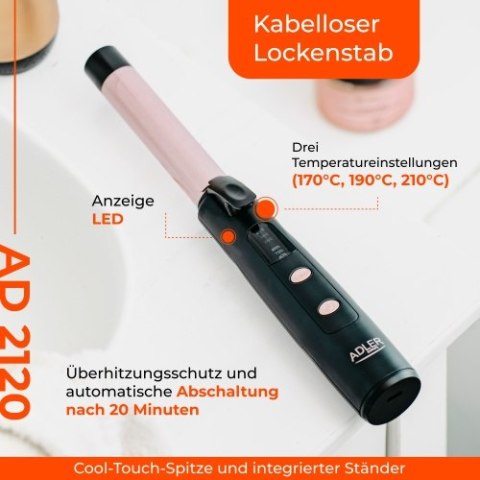 Adler Bezprzewodowa lokówka podróżna - USB Adler Bezprzewodowa lokówka podróżna - USB