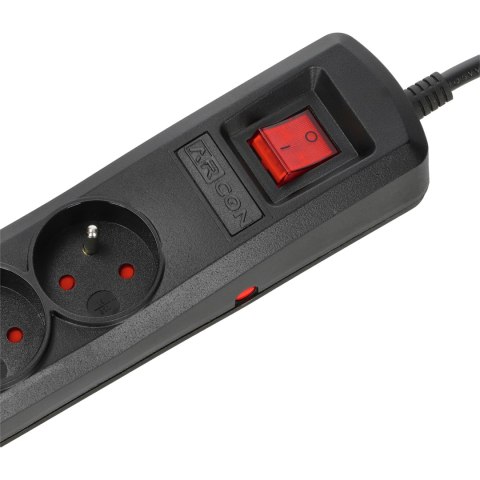 Listwa zasilająca R5 5g 1.5m czarna ARcon Listwa zasilająca R5 5g 1.5m czarna ARcon