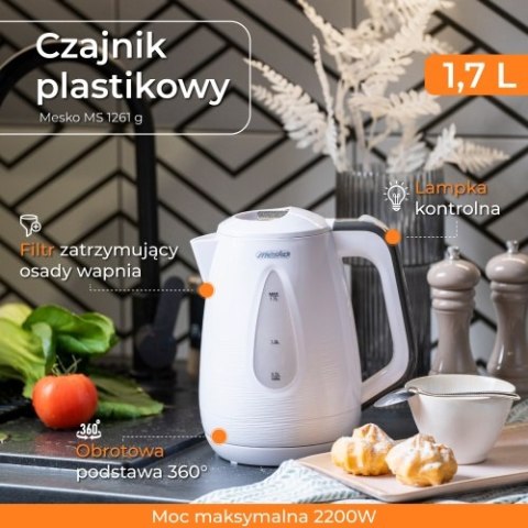 Mesko Czajnik plastikowy 1,7 L Mesko Czajnik plastikowy 1,7 L