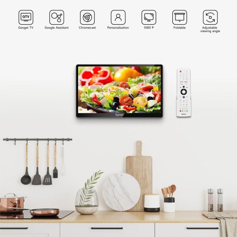 Sylvox 15.6" Smart Google TV podszafke do kuchni Sylvox 15.6" Smart Google TV podszafke do kuchni