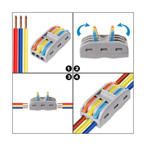 Zestaw szybkozłączy elektrycznych 28 szt. Zestaw szybkozłączy elektrycznych 28 szt.