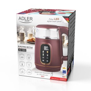 Adler Czajnik elektryczny szklany regulacją temperatury 1,7L | LED | 40-100°C |