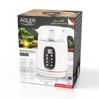 Adler Czajnik elektryczny szklany regulacją temperatury 1,7L | LED | 40-100°C |