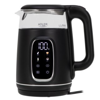 Adler Czajnik elektryczny szklany regulacją temperatury 1,7L | LED | 40-100°C |
