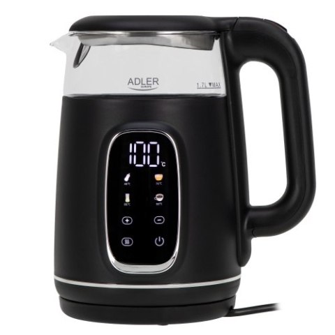 Adler Czajnik elektryczny szklany regulacją temperatury 1,7L | LED | 40-100°C | Adler Czajnik elektryczny szklany regulacją temperatury 1,7L | LED | 40-100°C |
