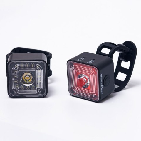 Lampka rowerowa Wind and Moon WT06 2 w 1 zestaw Lampka rowerowa Wind and Moon WT06 2 w 1 zestaw