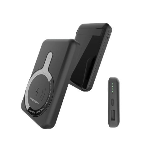 Power bank 10000mAh szybkie ładowanie bezprzewodowe 2xUSB Denmen DP18 Power bank 10000mAh szybkie ładowanie bezprzewodowe 2xUSB Denmen DP18