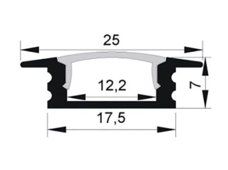 Profil LED PL2ANA-04 2,0m klosz frosted