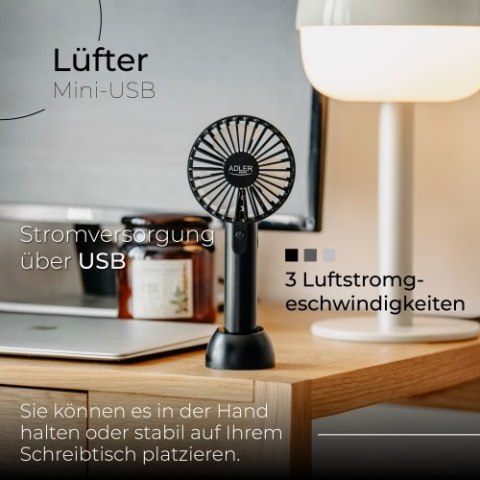 Adler Wentylator przenośny na USB | Mini wentylator Adler Wentylator przenośny na USB | Mini wentylator
