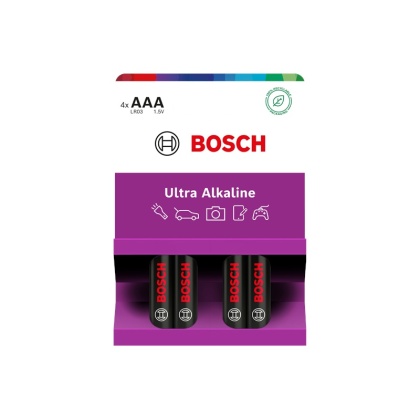 Baterie AAA 1.5V Ultra Alkaliczne 4 szt Bosch Ultra Alkaline LR03