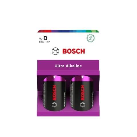 Baterie D 1.5V Ultra Alkaliczne 2 szt Bosch Ultra Alkaline LR20 Baterie D 1.5V Ultra Alkaliczne 2 szt Bosch Ultra Alkaline LR20