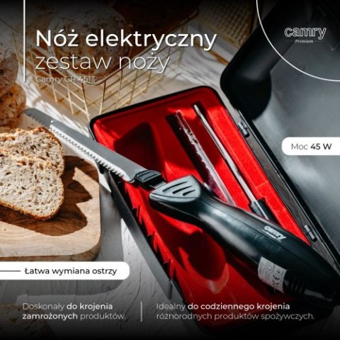 Camry Nóż elektryczny - zestaw noży