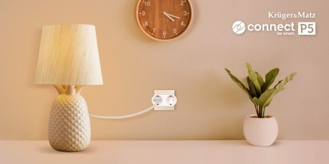 Gniazdo podwójne WiFi Kruger&Matz Connect P5 Tuya Gniazdo podwójne WiFi Kruger&Matz Connect P5 Tuya