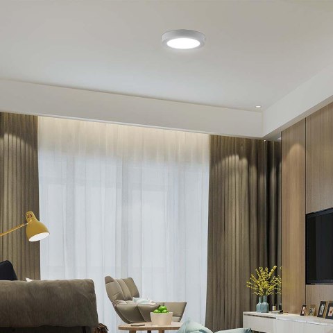 Panel Natynkowy V-TAC 18W LED SAMSUNG CHIP Okrągły 215x30mm VT-60018RD-S 6500K 1980lm