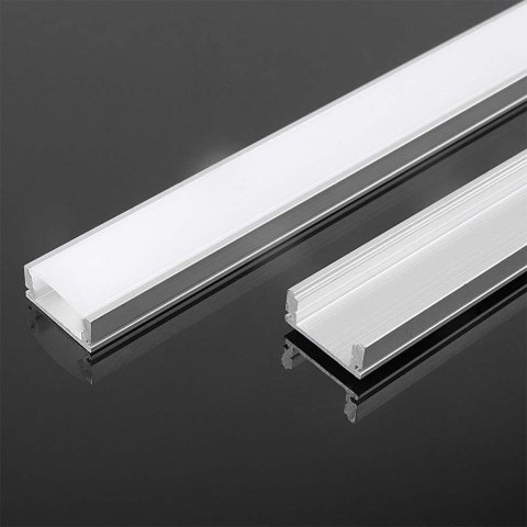 Profil Aluminiowy V-TAC 2mb Anodowany, Klosz Mleczny, Cienkościenny VT-8113 Profil Aluminiowy V-TAC 2mb Anodowany, Klosz Mleczny, Cienkościenny VT-8113