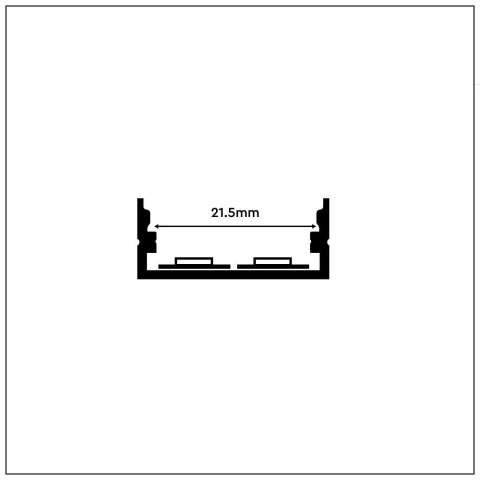 Profil Aluminiowy V-TAC 2mb Anodowany, Klosz Mleczny, Na dwie taśmy 21,5mm VT-8108 Profil Aluminiowy V-TAC 2mb Anodowany, Klosz Mleczny, Na dwie taśmy 21,5mm VT-8108