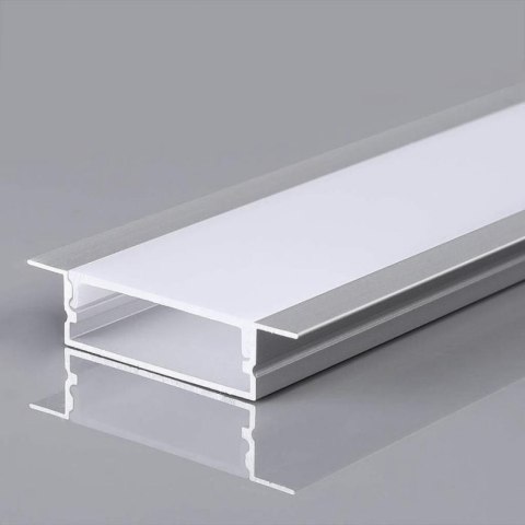 Profil Aluminiowy V-TAC 2mb Anodowany, Klosz Mleczny, Wpuszczany, Na dwie taśmy 27x10mm VT-8205 Profil Aluminiowy V-TAC 2mb Anodowany, Klosz Mleczny, Wpuszczany, Na dwie taśmy 27x10mm VT-8205