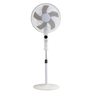 Wentylator podłogowy 40 cm LCD timer 3 prędkości pilot biały Volteno VO2427