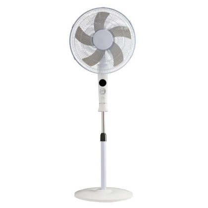 Wentylator podłogowy 40 cm LCD timer 3 prędkości pilot biały Volteno VO2427