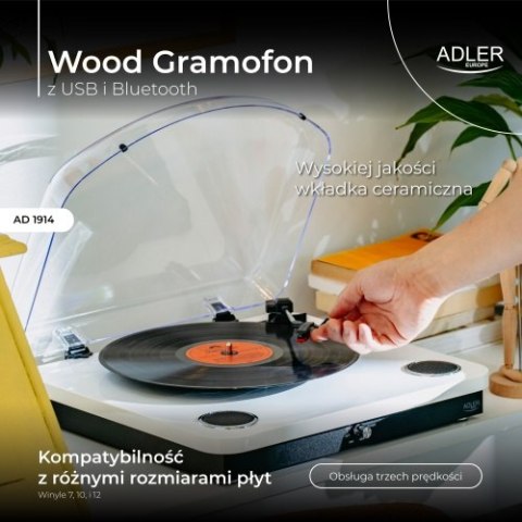 Adler Gramofon z USB i Bluetooth Adler Gramofon z USB i Bluetooth