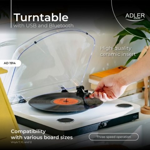 Adler Gramofon z USB i Bluetooth Adler Gramofon z USB i Bluetooth
