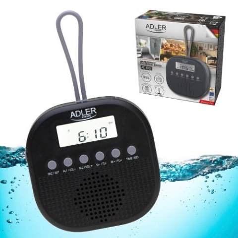 Adler Radio FM wodoodporne - IPX4 Adler Radio FM wodoodporne - IPX4