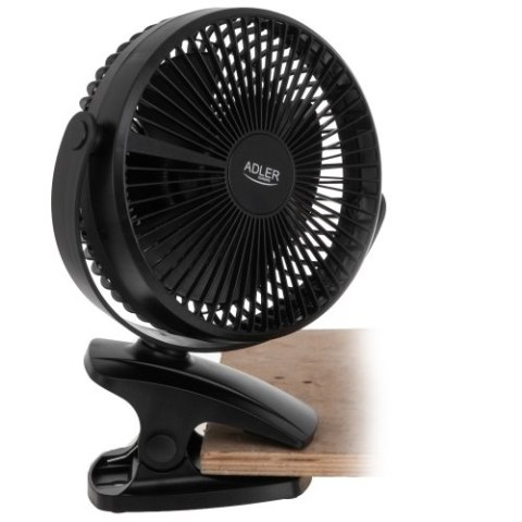 Adler Wentylator biurkowy z klipsem |Akumulatorowy| 15,5 cm | 360° obrót| USB-C | Adler Wentylator biurkowy z klipsem |Akumulatorowy| 15,5 cm | 360° obrót| USB-C |