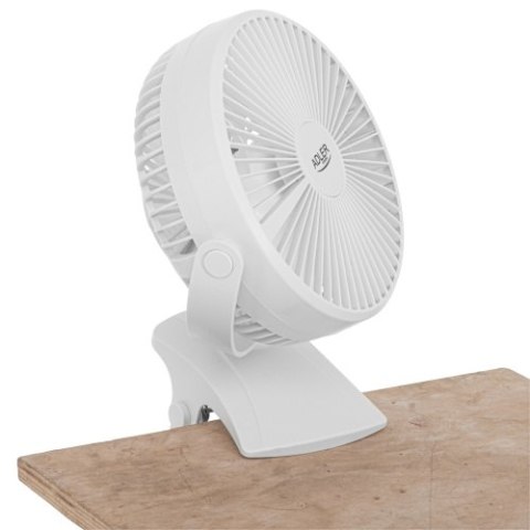 Adler Wentylator biurkowy z klipsem |Akumulatorowy| 15,5 cm | 360° obrót| USB-C | Adler Wentylator biurkowy z klipsem |Akumulatorowy| 15,5 cm | 360° obrót| USB-C |