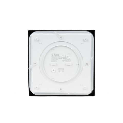 Plafon V-TAC 30W LED Kwadrat IP44 42x42cm Czarny VT-8630B-SQ 3000K 3000lm